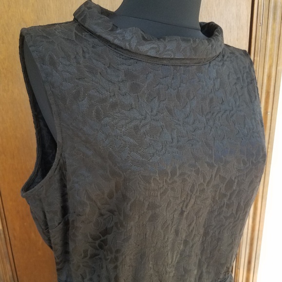 Black Eva Mendes Dress Peek-a-Boo with POCKETS - Picture 3 of 9